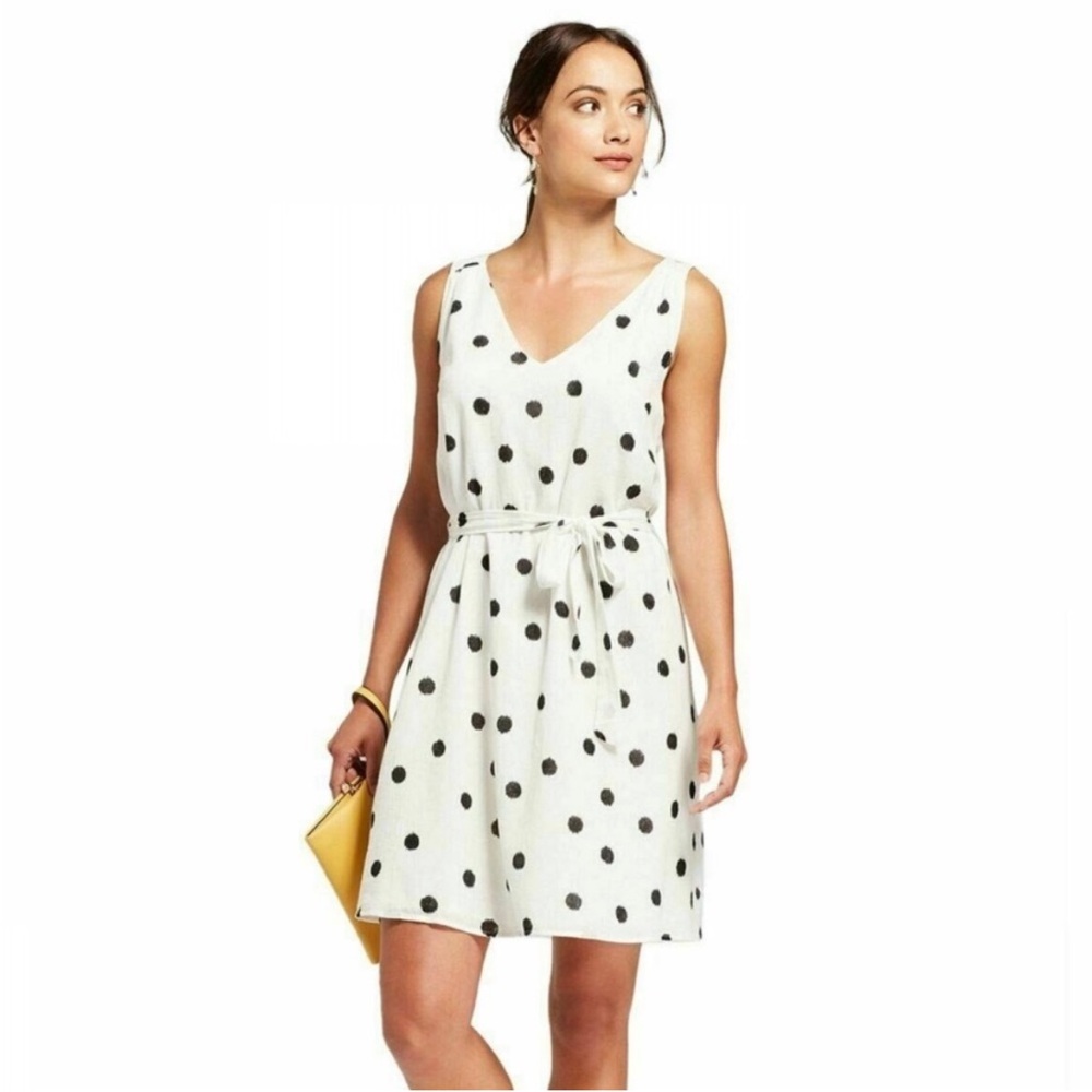 A New Day Black Dots Dress Small